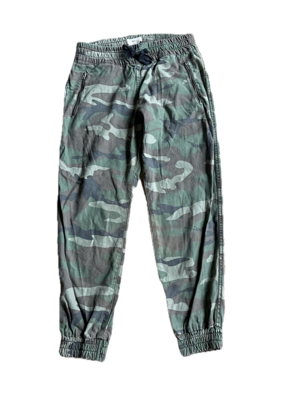 TNA Green and Black Camo Jogger Pants